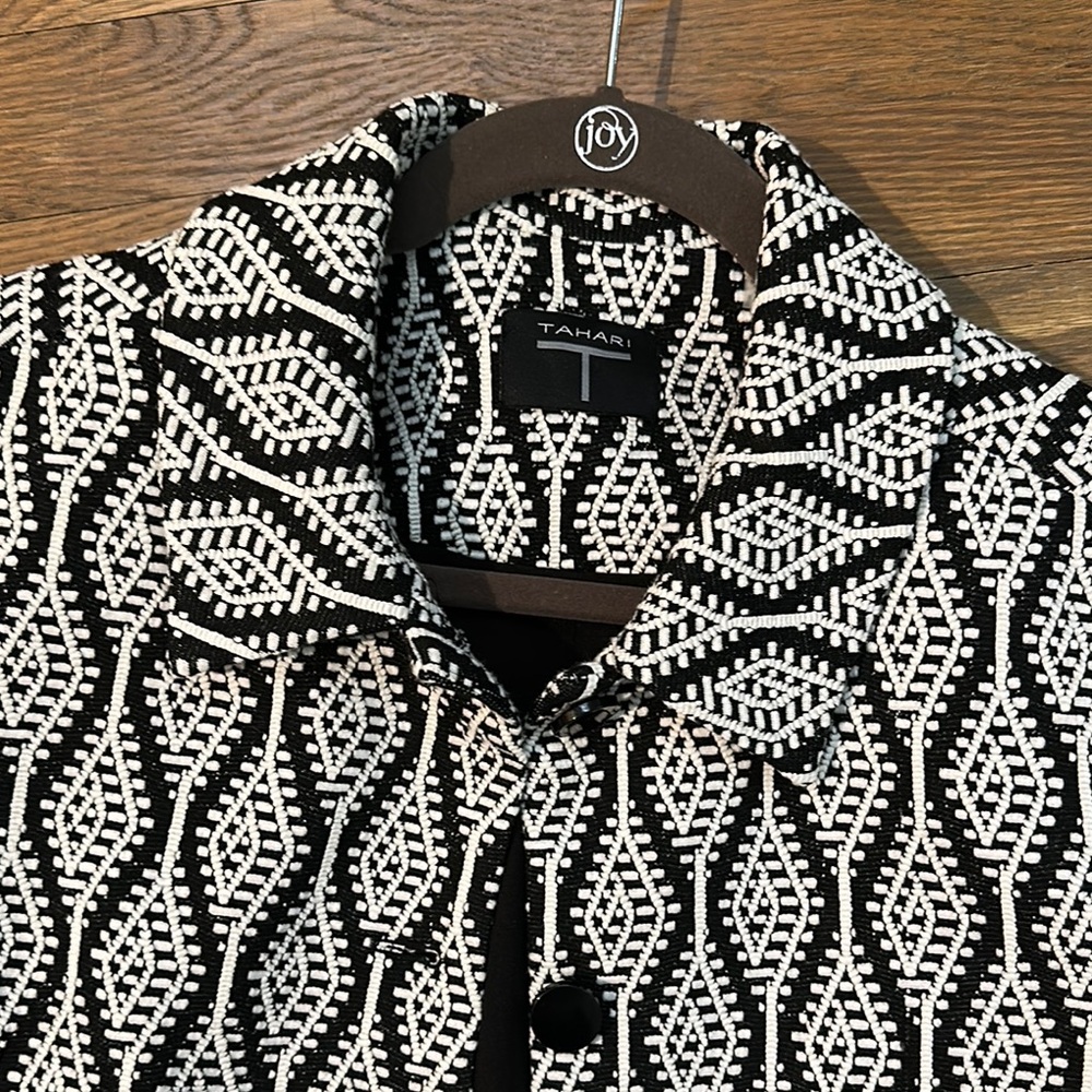 Black And White Patterned Jacket - image 2